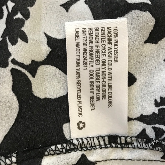 AVA & VIV Floral Tunic Blouse Split V Neck Roll Tab Sleeve Women’s Plus Size 2X - Picture 11 of 16